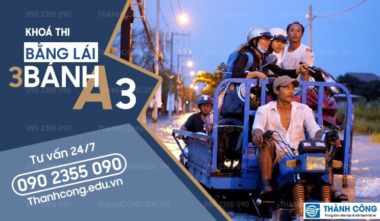 Thi bằng lái xe A3 tại TPHCM