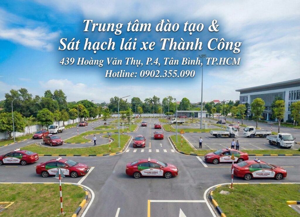 Trung Tâm Thành Công - Trường Dạy Lái Xe Thành Công - Học Lái Xe B2 1 Sân thi sát hạch lái xe trường dạy lái xe Thành Công - Nhà Bè