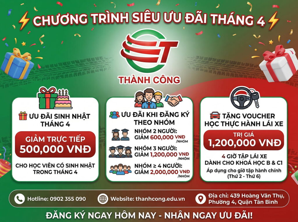 Trung Tâm Thành Công - Trường Dạy Lái Xe Thành Công - Học Lái Xe B2 2